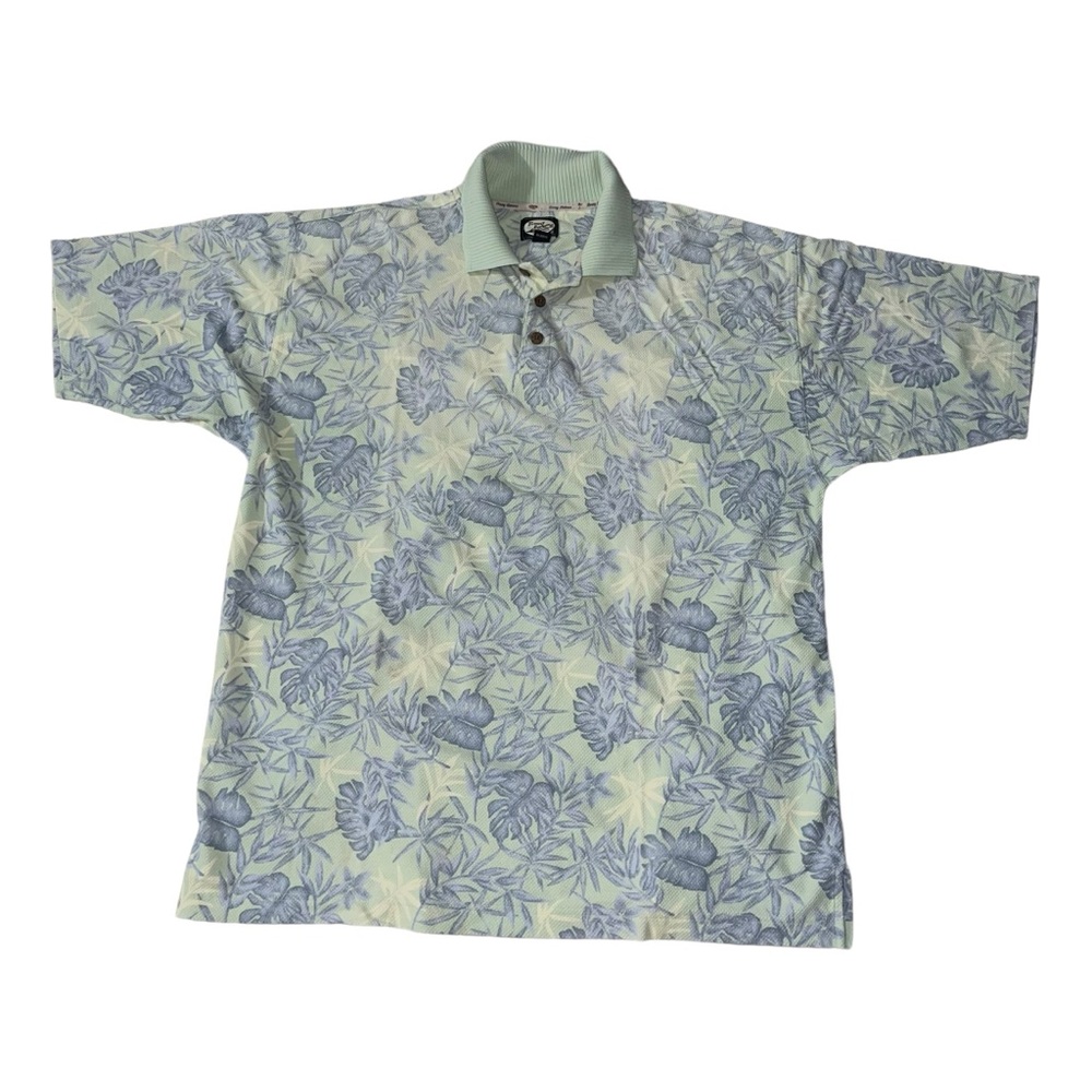 Vintage Tommy Bahama Floral Polo Men’s Shirt Size X-Large